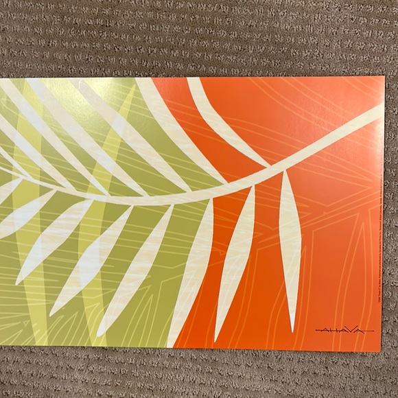 Tropic Poster #2 - by AHAVA. Unframed poster 12 x 36 printed on recycled pap… - Picture 6 of 7